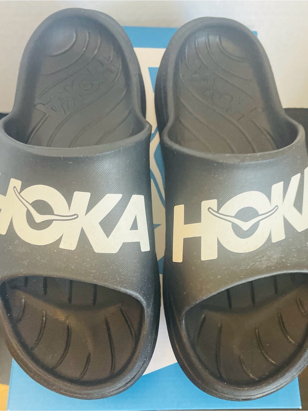 HOKA Ora Athletic Slide Black Sandals Men's Size 10